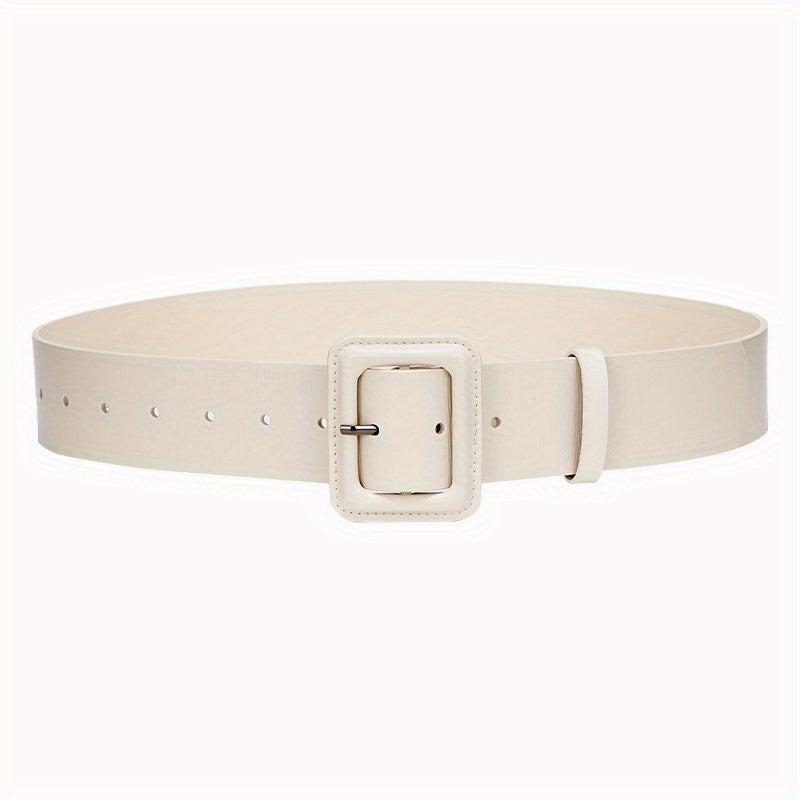 Classic Solid Wide Belt for Women