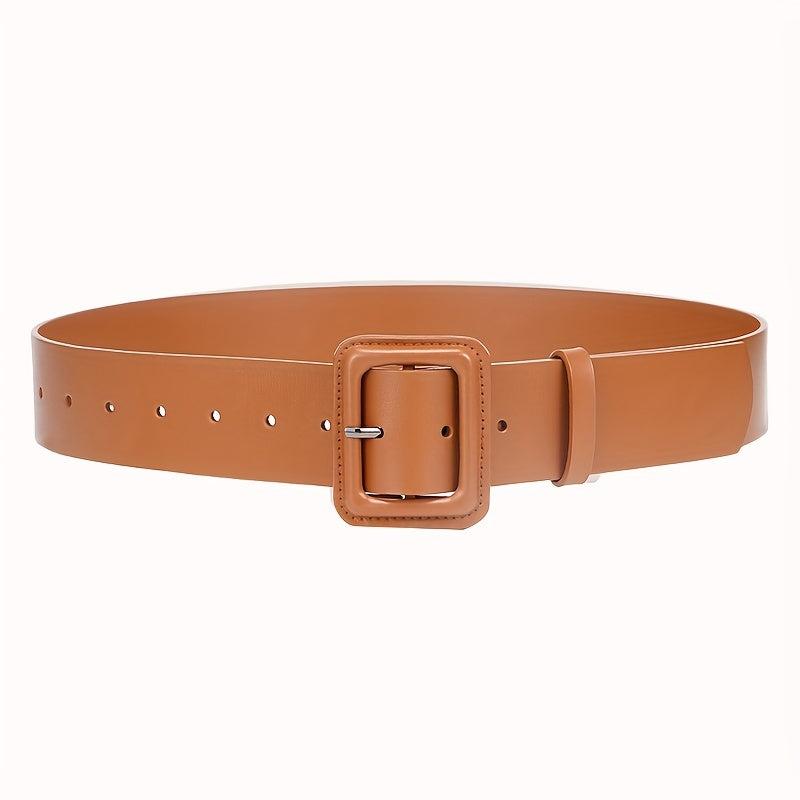 Classic Solid Wide Belt for Women