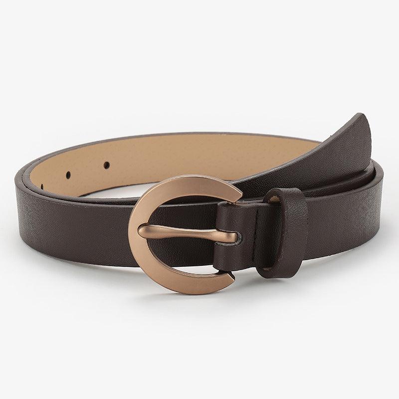 Women's Alloy Pin Buckle Shirt Dress Belt