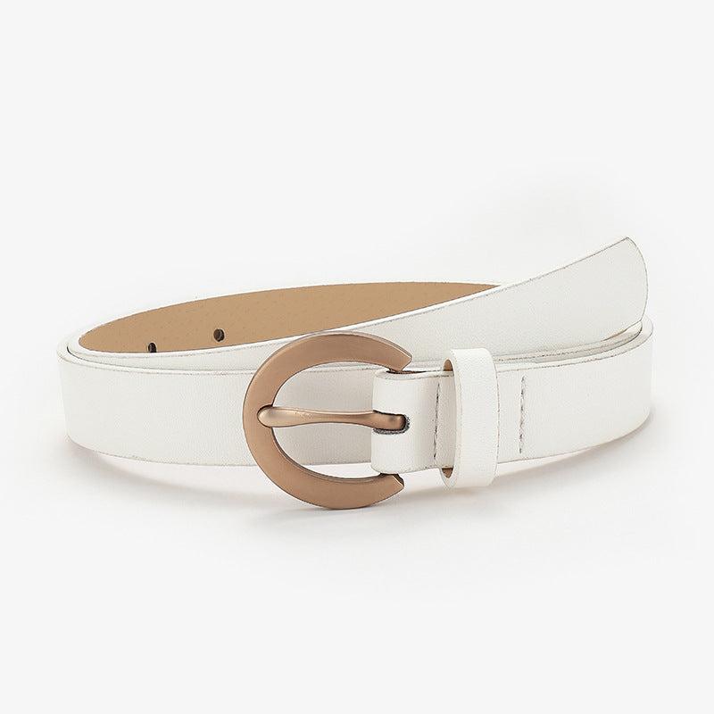 Women's Alloy Pin Buckle Shirt Dress Belt