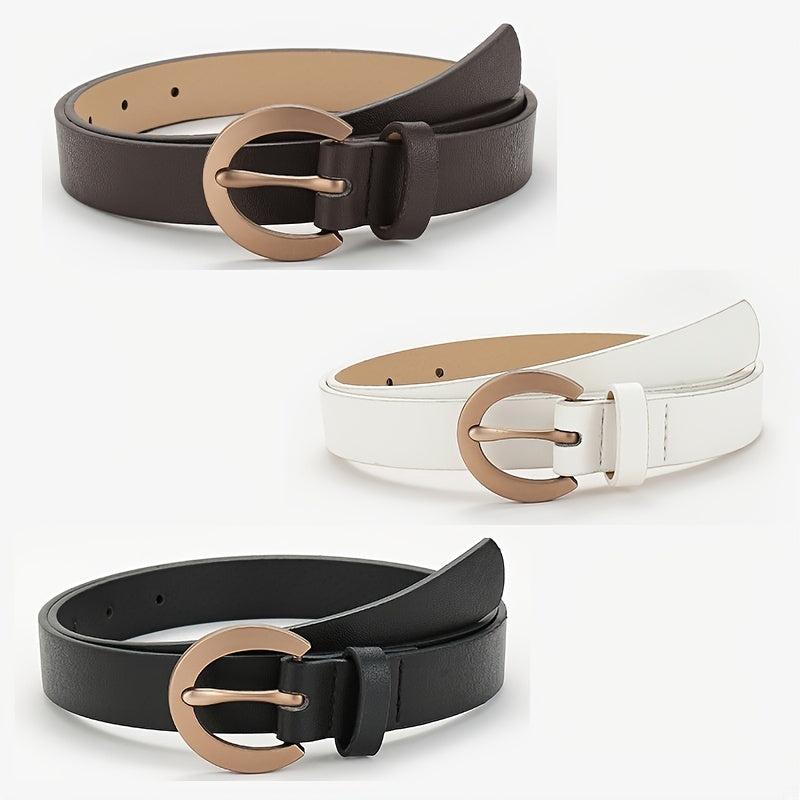 Women's Alloy Pin Buckle Shirt Dress Belt