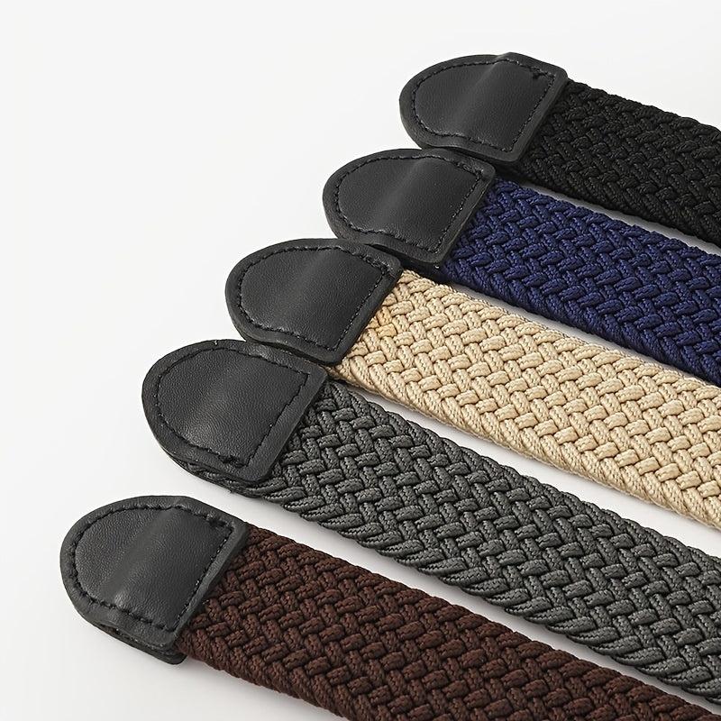 Elastic Canvas Wide Waistband Belt for Cargo Pants