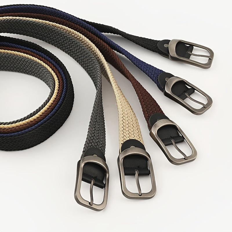 Elastic Canvas Wide Waistband Belt for Cargo Pants