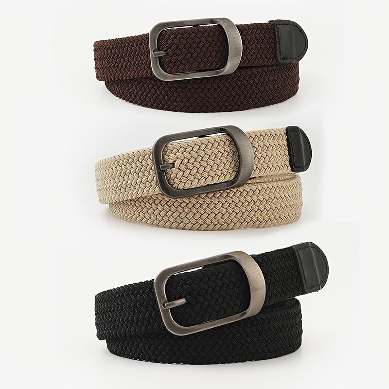 Elastic Canvas Wide Waistband Belt for Cargo Pants