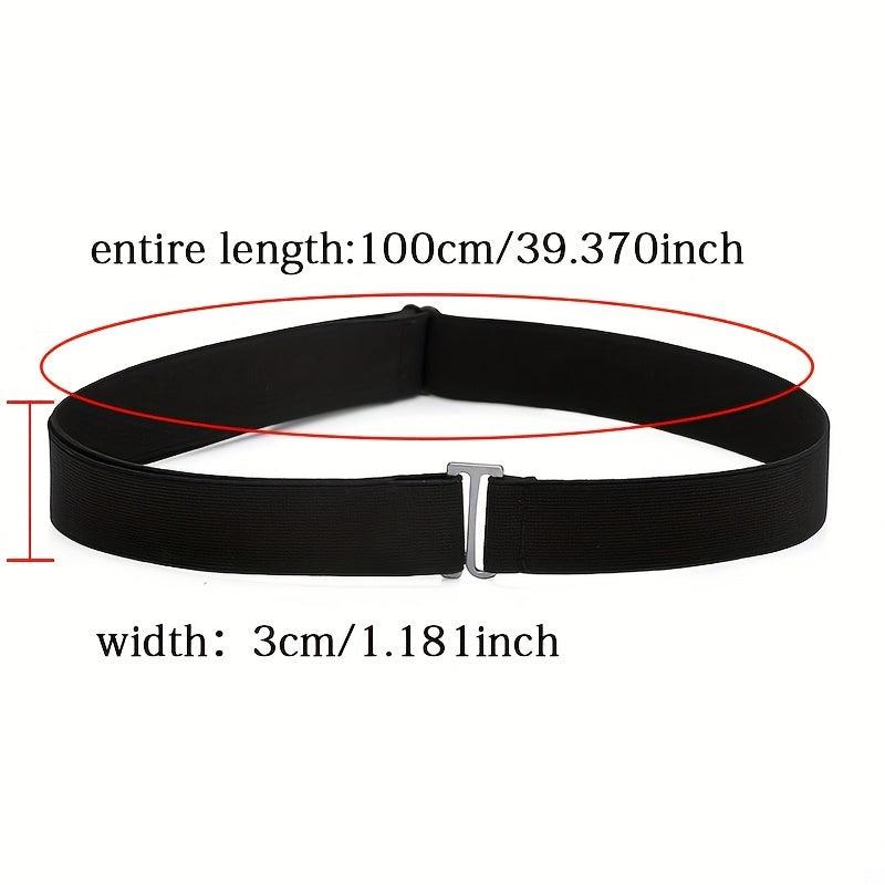 Adjustable Elastic No Show Belt for Jeans Pants Unisex