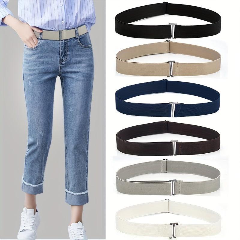 Adjustable Elastic No Show Belt for Jeans Pants Unisex