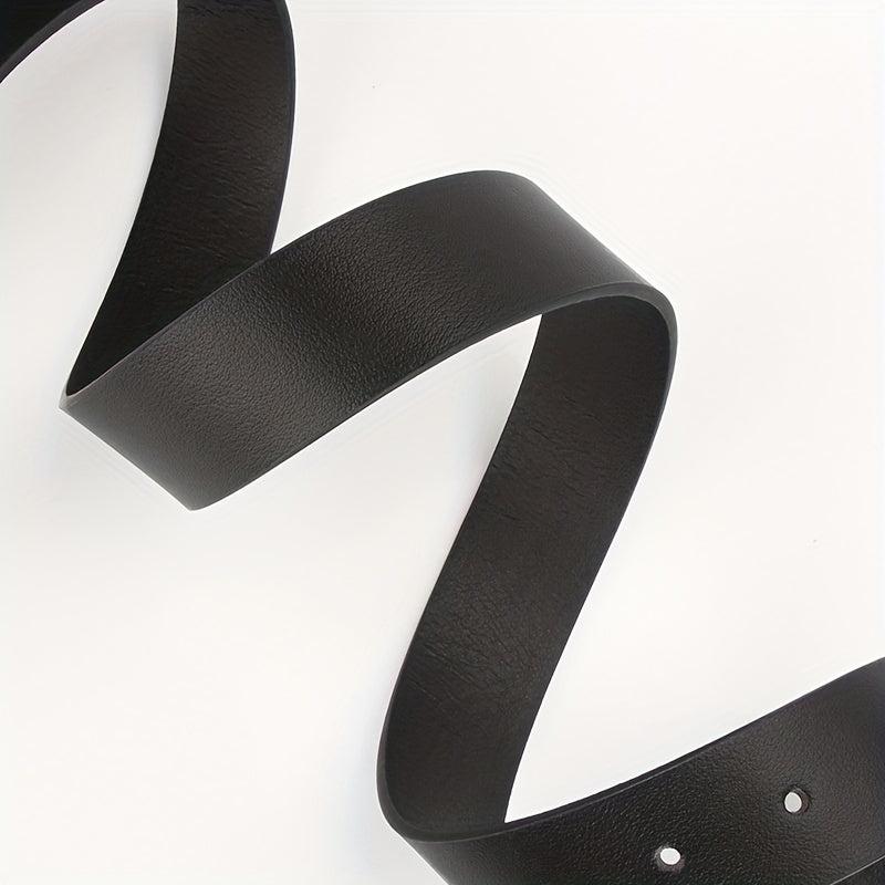 Candy PU Leather Belt with Faux Pearl Decor