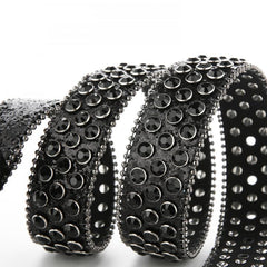 Rhinestone Glitter Punk Belt Y2K Sparkly PU Belt