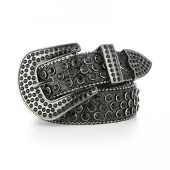 Rhinestone Glitter Punk Belt Y2K Sparkly PU Belt