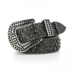 Rhinestone Glitter Punk Belt Y2K Sparkly PU Belt