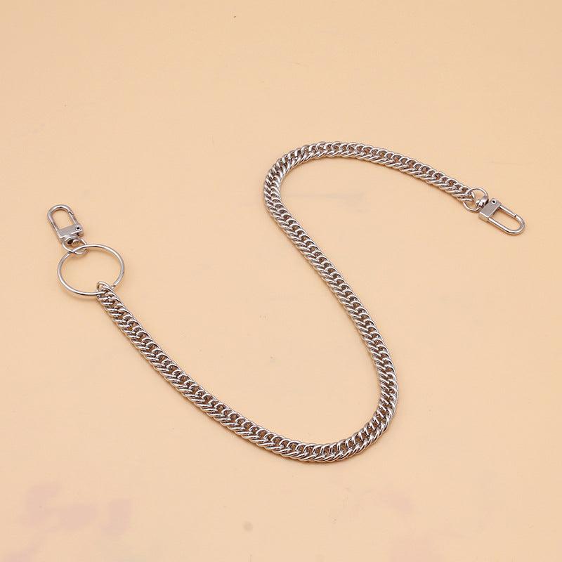 Metal Keychain Hipster Pant Chain Jean Key Wallet Belt Ring Clip M