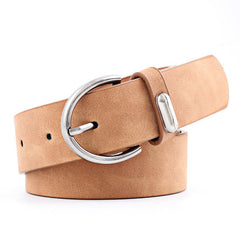 Oval Pin Buckle Belts Vintage Waistband Jeans Pants Belt Dress Girdle