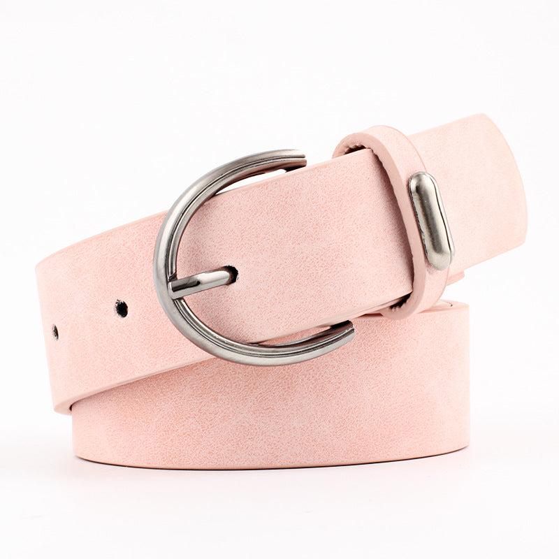 Oval Pin Buckle Belts Vintage Waistband Jeans Pants Belt Dress Girdle