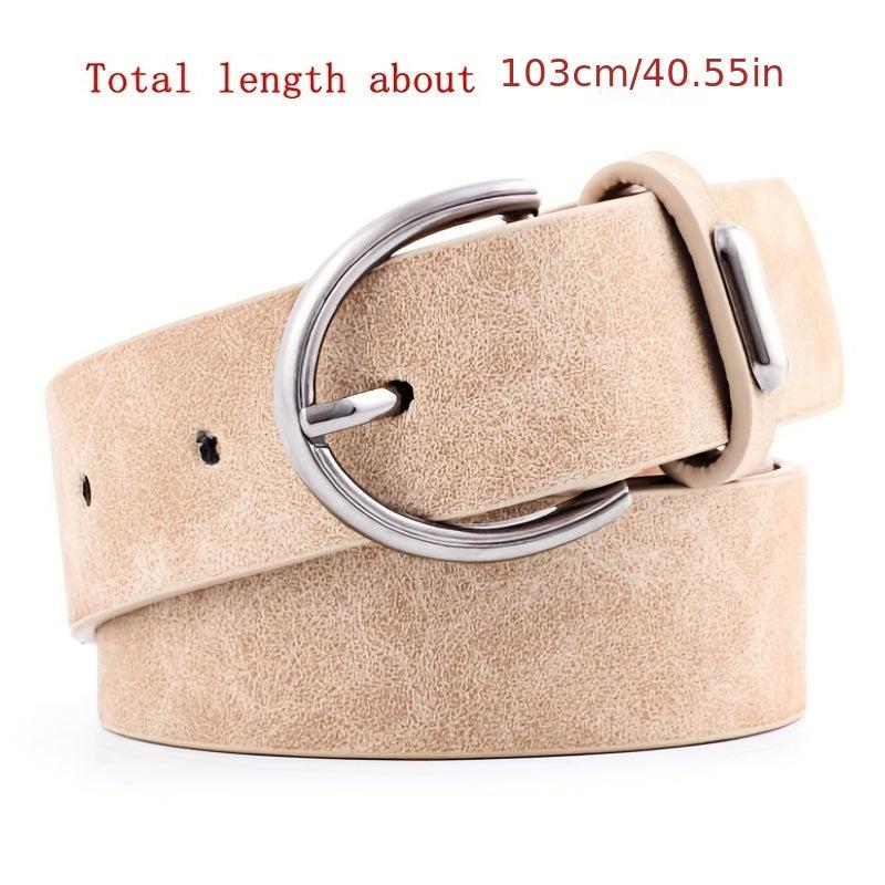 Oval Pin Buckle Belts Vintage Waistband Jeans Pants Belt Dress Girdle