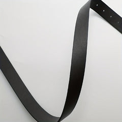 Oval Metal Buckle Belt Casual PU Leather Belt Jeans Pants Belts