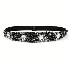 Baroque Crystal Boho Girdle Wide Belt for Women
