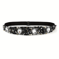 Baroque Crystal Boho Girdle Wide Belt for Women