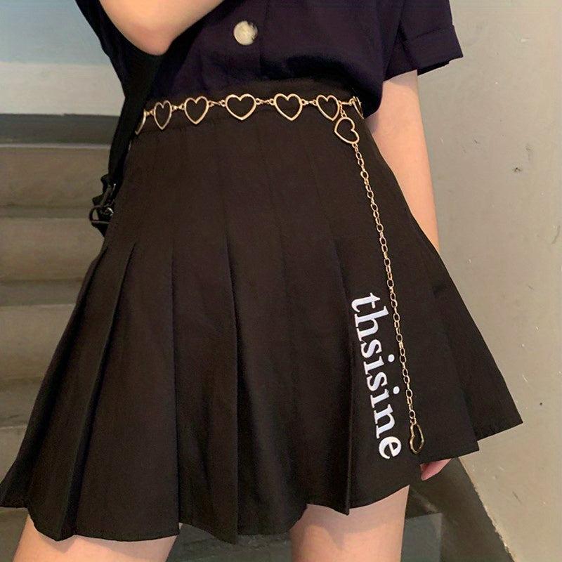 Heart Metal Waist Chain Adjustable Golden Belly Chain Belt