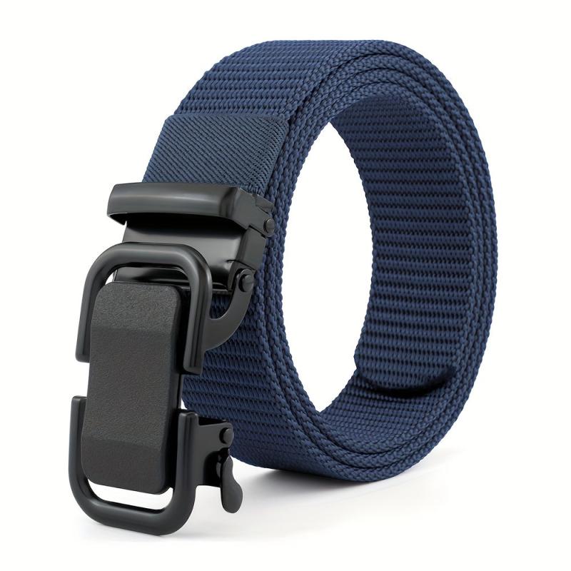 Nylon Elastic Tactical Belt with Metal Buckle