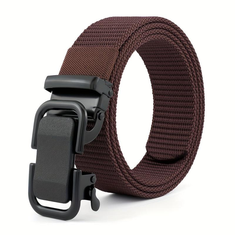 Nylon Elastic Tactical Belt with Metal Buckle