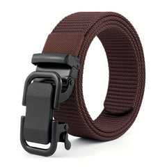Nylon Elastic Tactical Belt with Metal Buckle