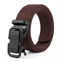 Nylon Elastic Tactical Belt with Metal Buckle