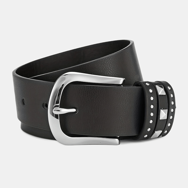 Rivet Decor Casual Belt Jeans Pants Belt For Women