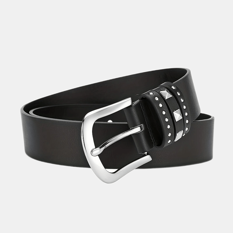 Rivet Decor Casual Belt Jeans Pants Belt For Women