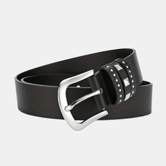 Rivet Decor Casual Belt Jeans Pants Belt For Women