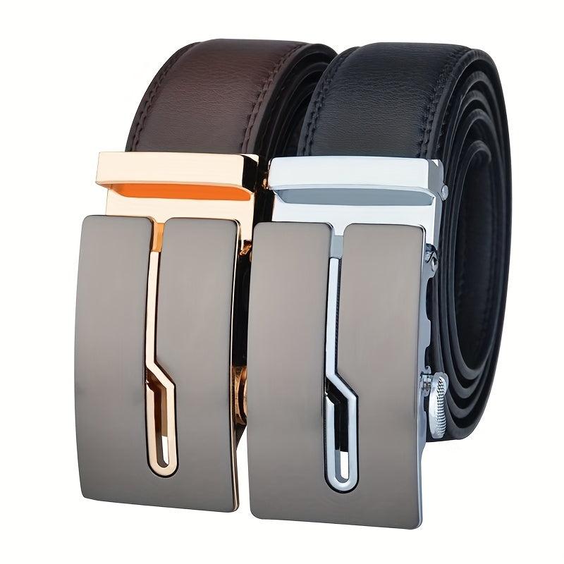 Men's Automatic Buckle Leather Belt High Casual Business