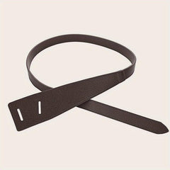 Knotted PU Leather Belt Casual Wide Coat Dress Girdle For Women