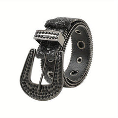 Glitter Y2K Hip Hop Belt Hollow Out Jeans Pants Belt