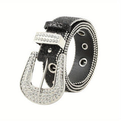 Glitter Y2K Hip Hop Belt Hollow Out Jeans Pants Belt