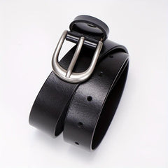 Leather Casual Belt Oval Pin Buckle Pants Jeans Belts Plus Size
