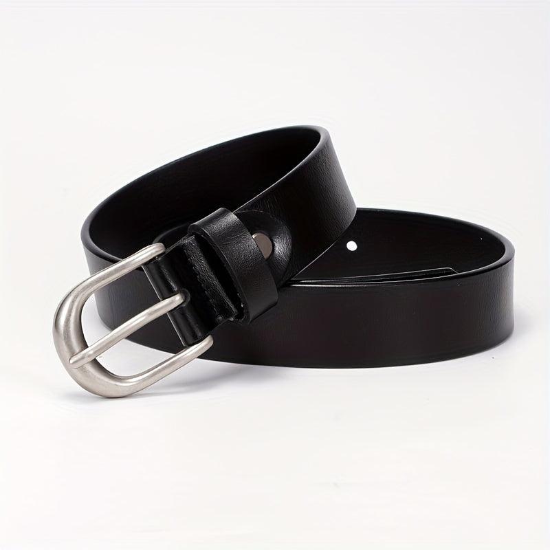 Leather Casual Belt Oval Pin Buckle Pants Jeans Belts Plus Size