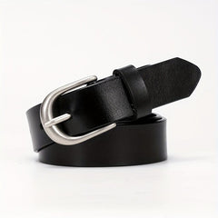 Leather Casual Belt Oval Pin Buckle Pants Jeans Belts Plus Size