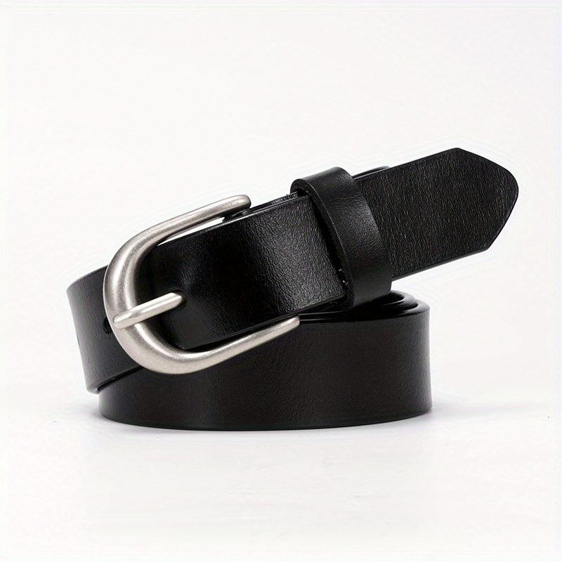 Leather Casual Belt Oval Pin Buckle Pants Jeans Belts Plus Size