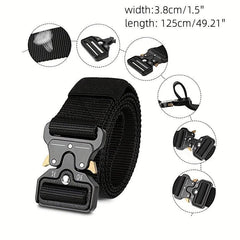  Tactical Belt Multifunction Adjustable Military Nylon Canvas Belt