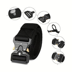  Tactical Belt Multifunction Adjustable Military Nylon Canvas Belt