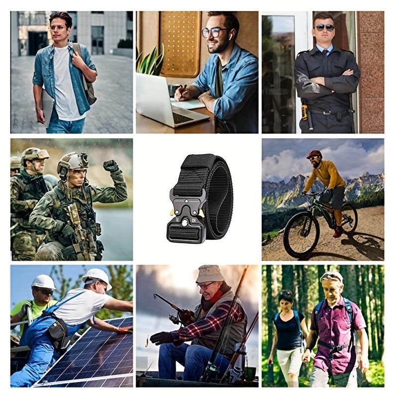  Tactical Belt Multifunction Adjustable Military Nylon Canvas Belt