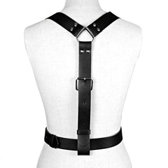 PU Leather Harness Belt Ladies Body Suspenders Belt Punk Belt