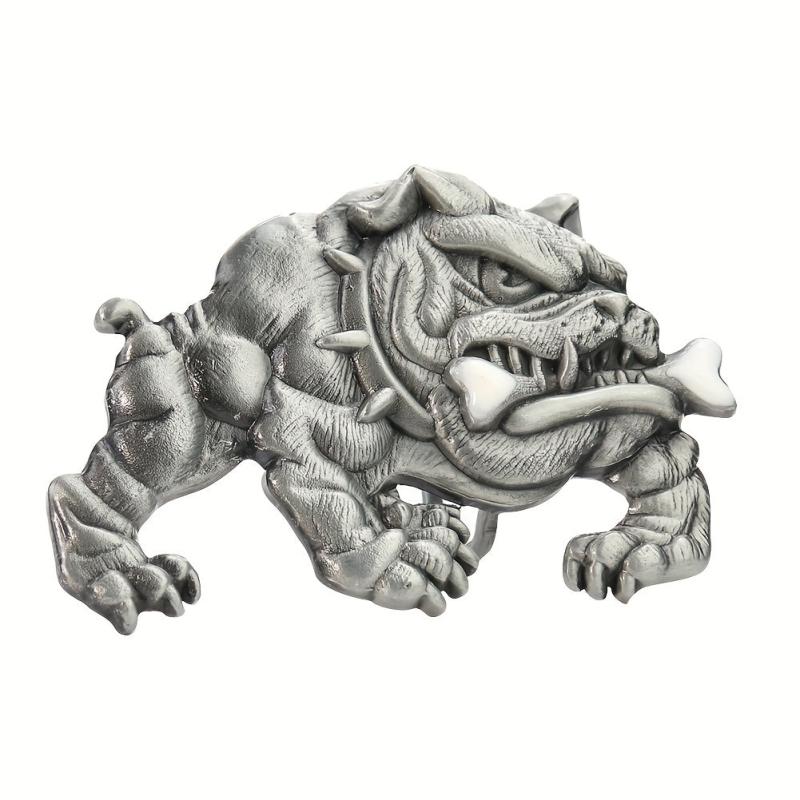 Western Retro Dog Bone Belt Buckle for Denim Waistband