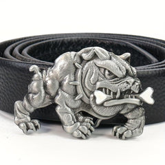 Western Retro Dog Bone Belt Buckle for Denim Waistband