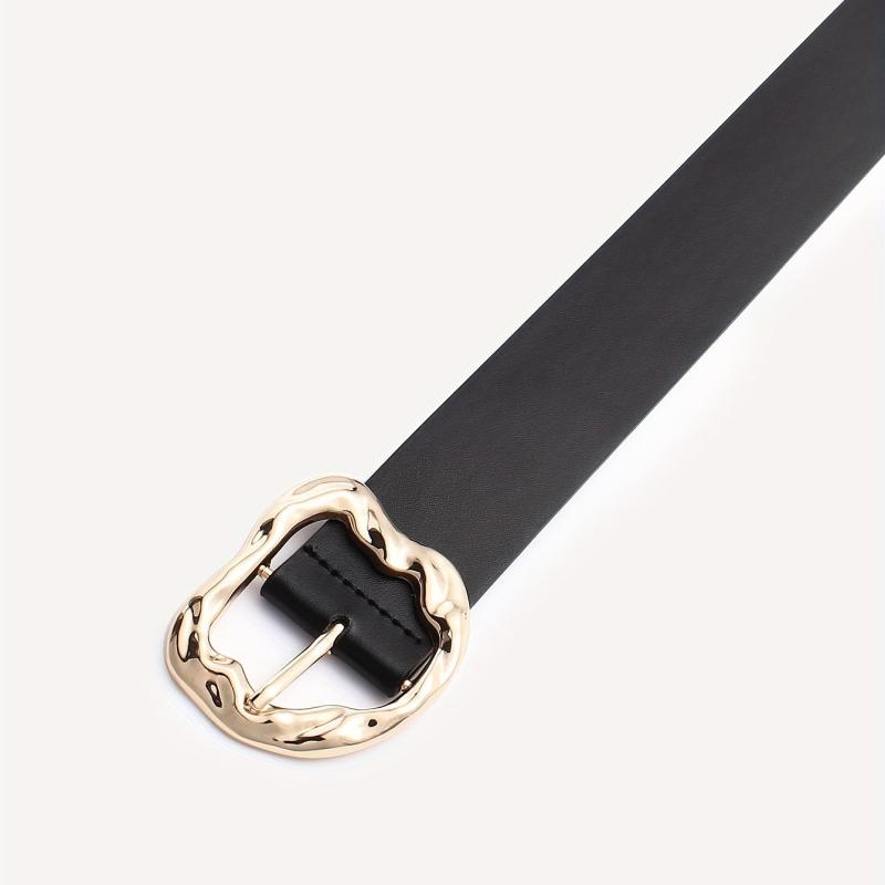 Metal Buckle PU Belt Unisex Casual Jeans Pants Belt For Women