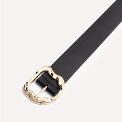 Metal Buckle PU Belt Unisex Casual Jeans Pants Belt For Women