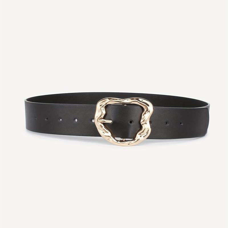 Metal Buckle PU Belt Unisex Casual Jeans Pants Belt For Women