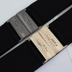 Vintage Elastic Belt for Women Sweater Dresses Wide Waist Cover