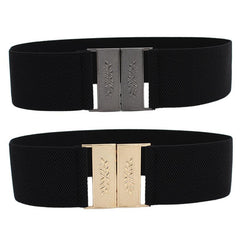 Vintage Elastic Belt for Women Sweater Dresses Wide Waist Cover