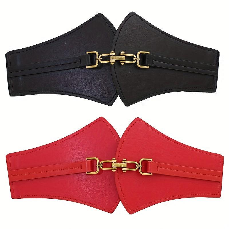 Vintage Wide Belt Elastic Cinch Women Waist Belt