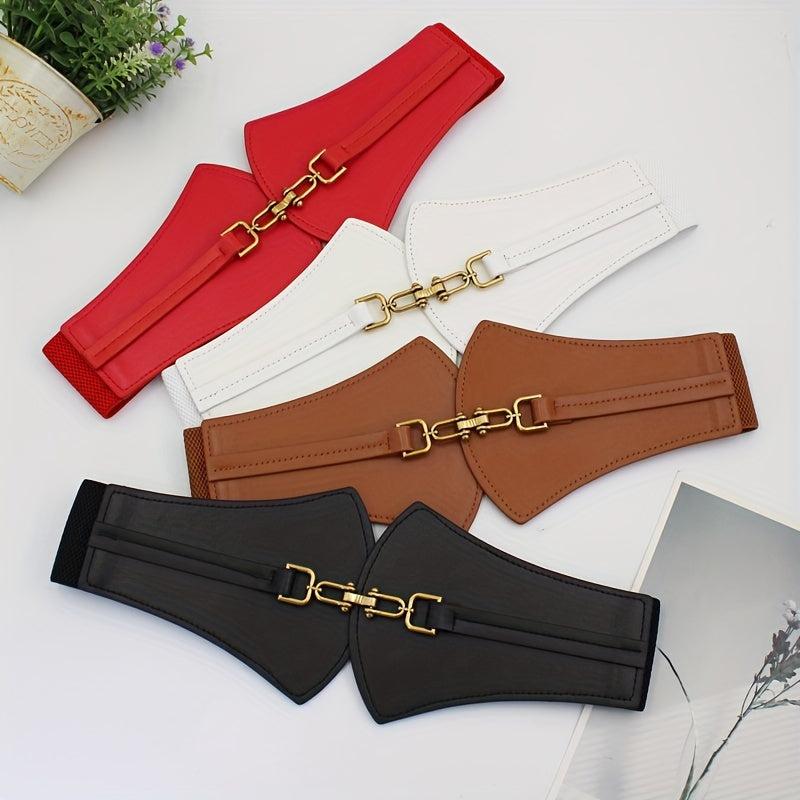 Vintage Wide Belt Elastic Cinch Women Waist Belt